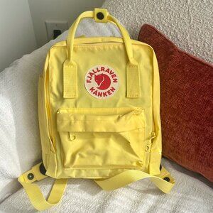 Fjallraven Kånken Mini Backpack with Should Pads | Unisex | Color: Corn Yellow